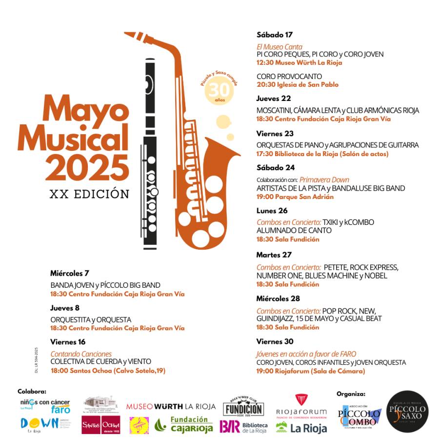 Cartel Mayo Musical Cuadrado