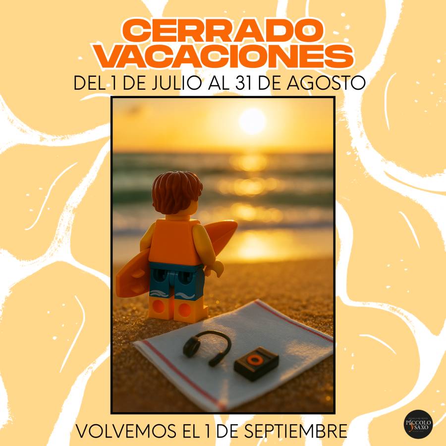 cerrado vacaciones (42 x 42 cm)